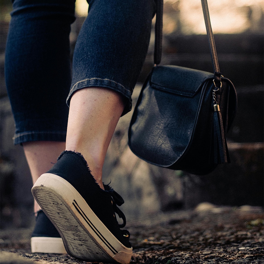 Trip and fall on a broken footpath