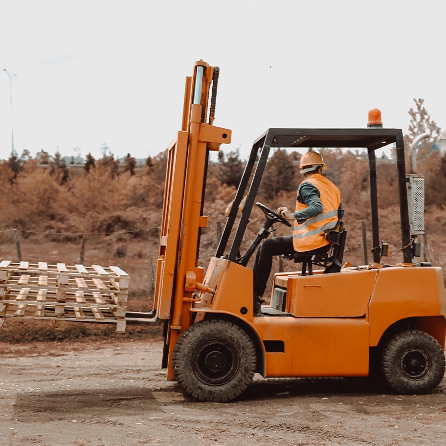 Back injury as a result of a forklift accident